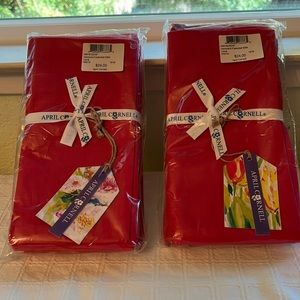 April Cornell Coral napkins